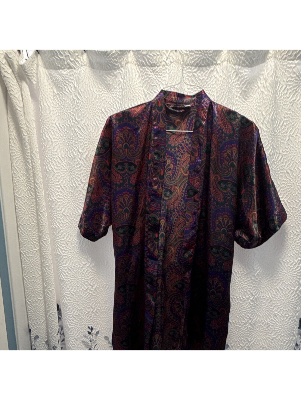 Fredrick’s of Hollywood Paisley lingerie robe wrap S
